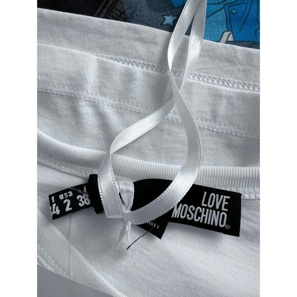 Love Moschino Rockabilly Party Stars Tee ( US 2 ) - Picture 2 of 2